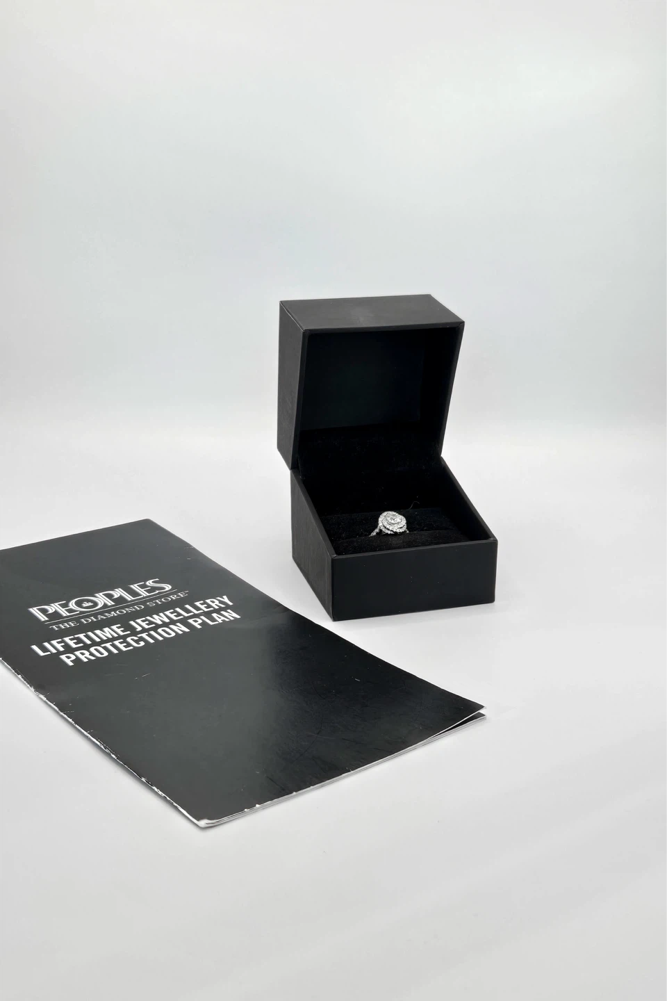 Diamond Engagement Ring with Sapphire Accent