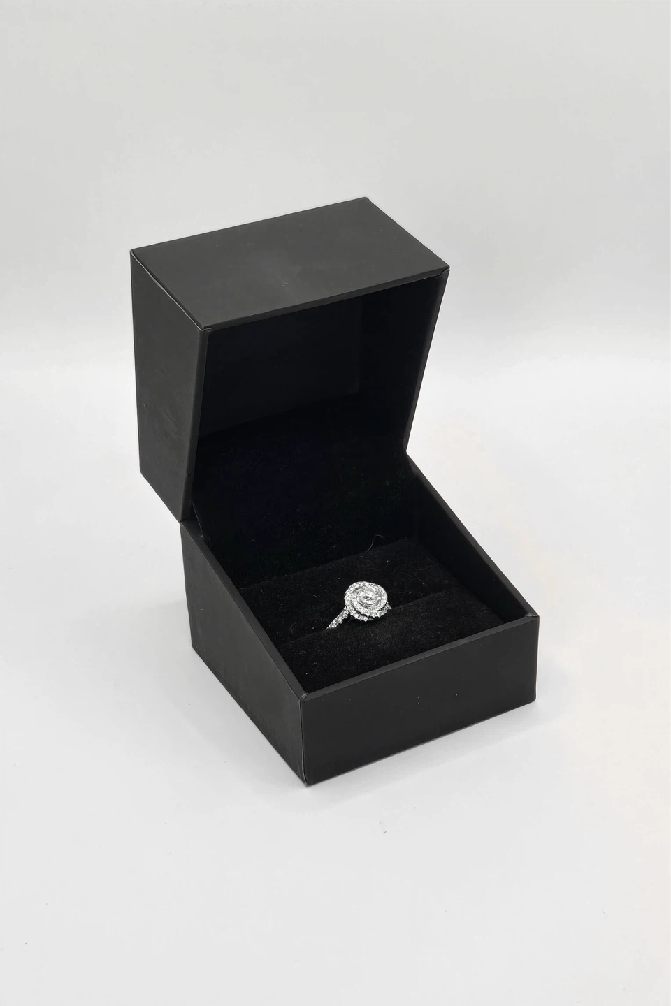 Diamond Engagement Ring with Sapphire Accent - photo 2