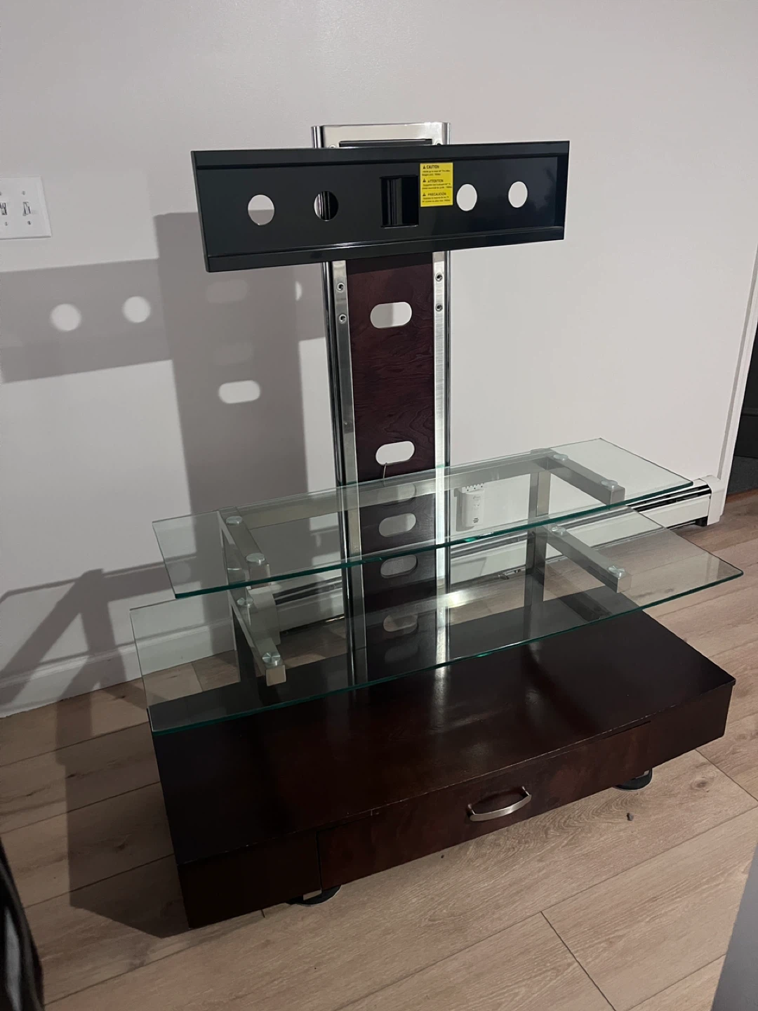 Rolling TV Stand with Mount for up to 60" TVs