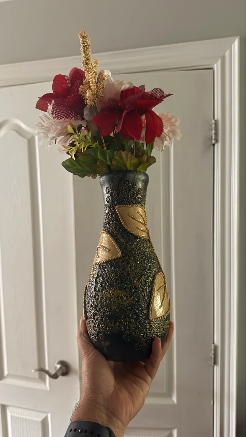 Decorative Vase with Artificial Flowers