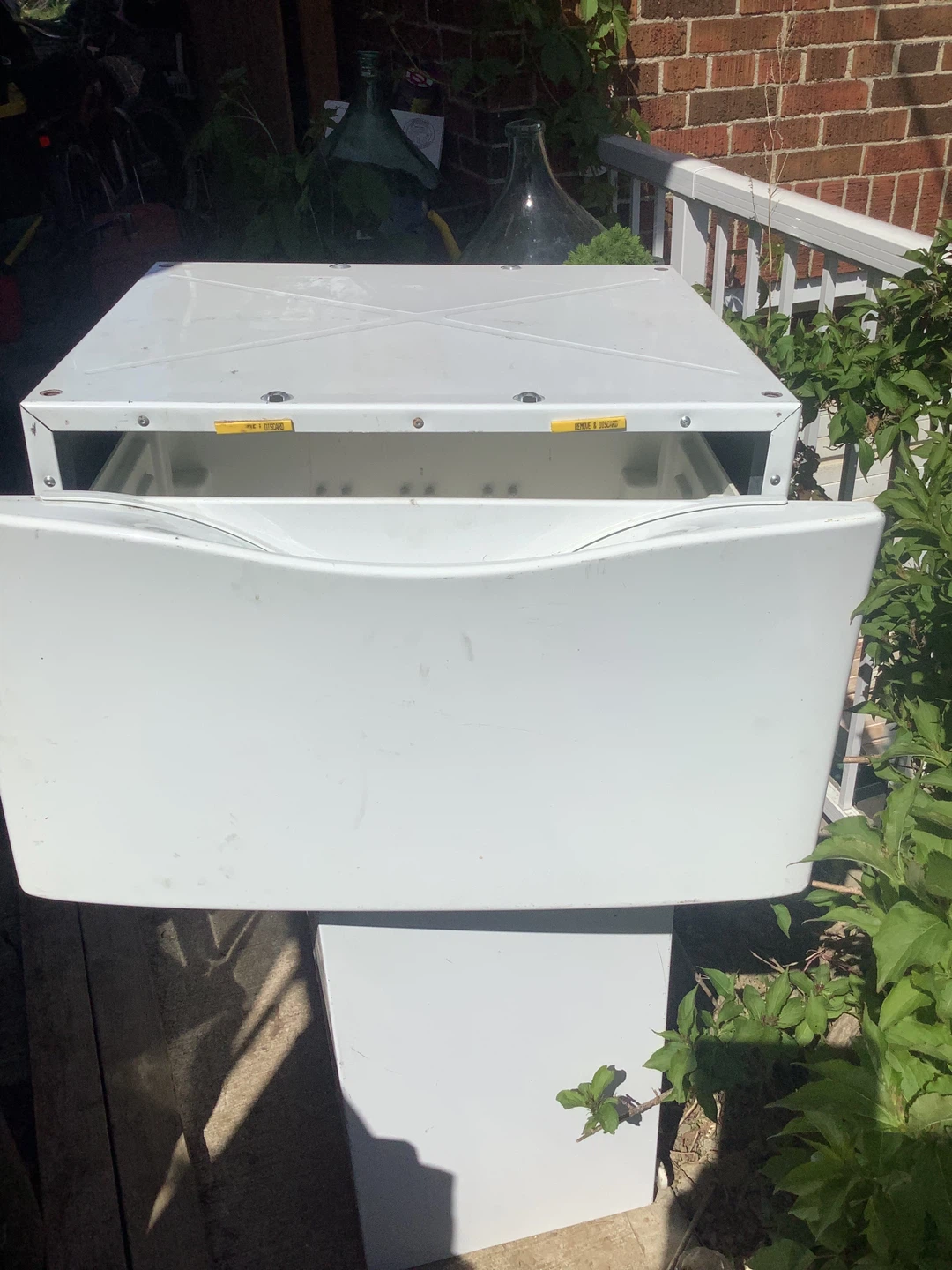 White Laundry Pedestal Drawer - photo 2