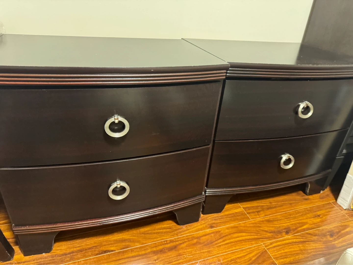 Dark Brown Nightstands - Set of 2