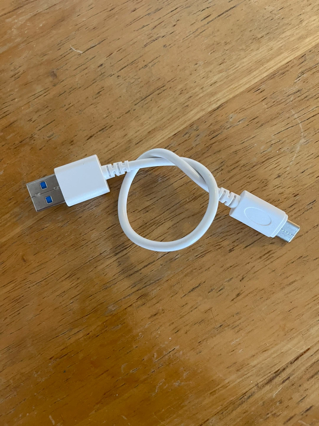 White USB-A to USB-C Cable - photo 2
