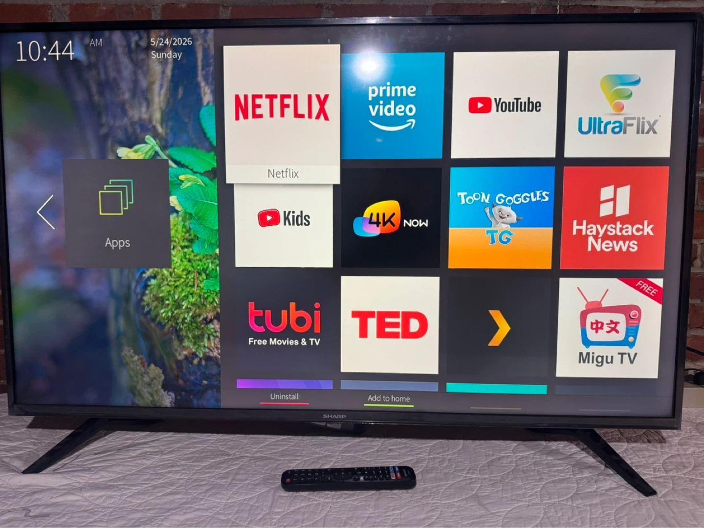50” Sharp 4K Smart TV