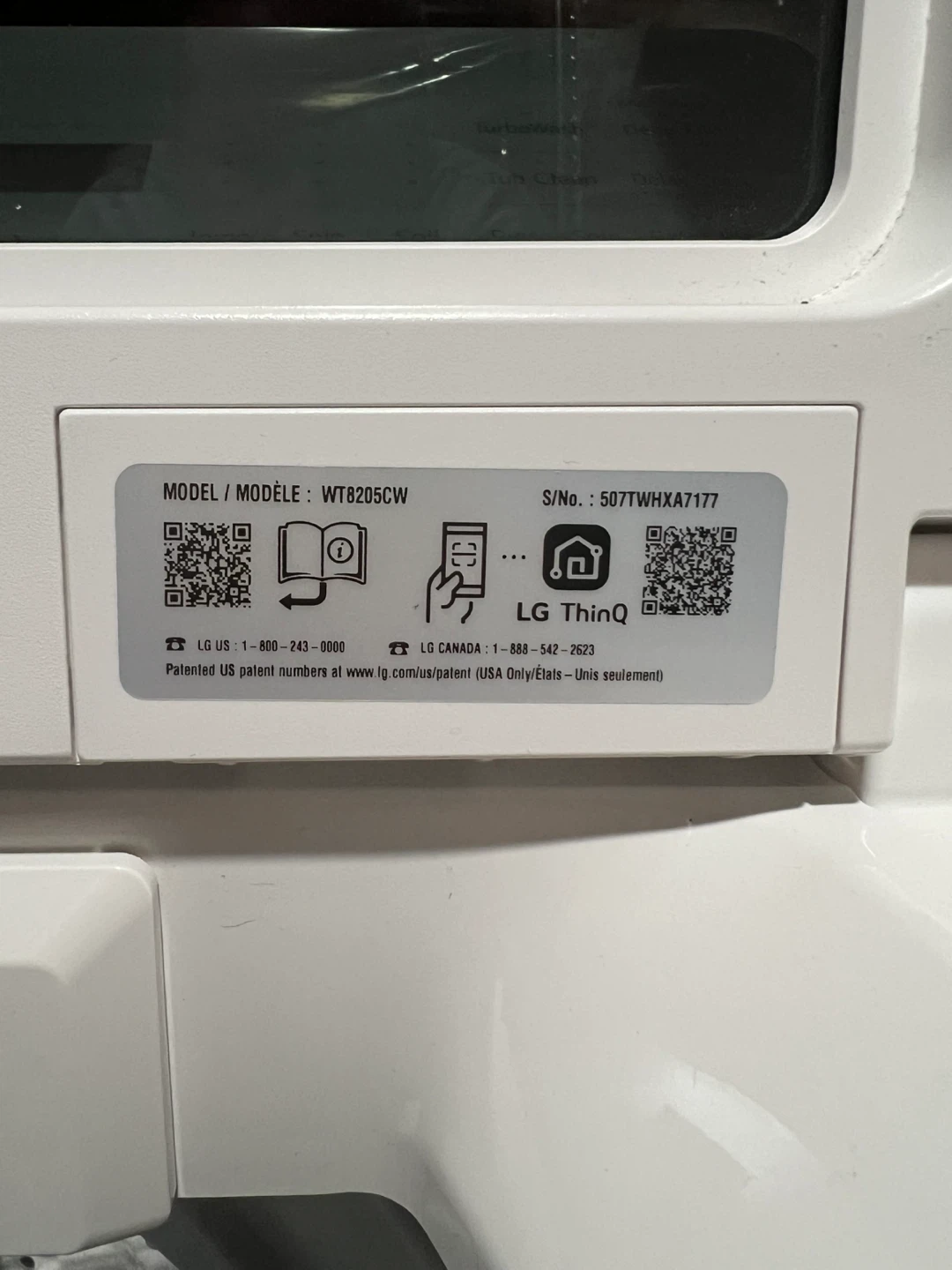 LG Top Load Washing Machine and LG Dryer - photo 5