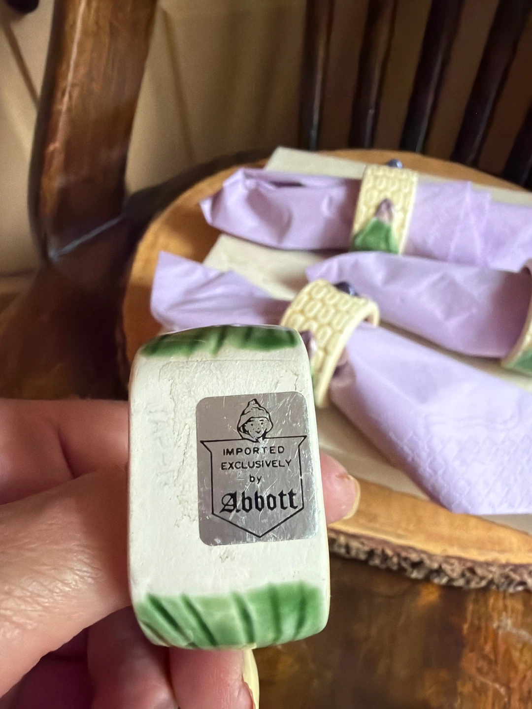 Vintage Abbott Napkin Rings-Set of 4 - photo 4
