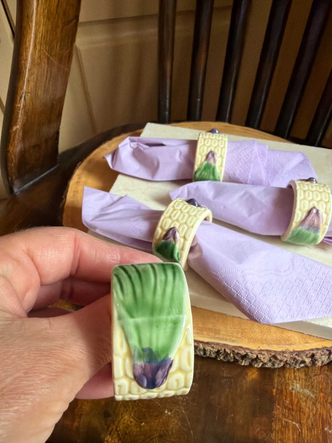 Vintage Abbott Napkin Rings-Set of 4 - photo 3