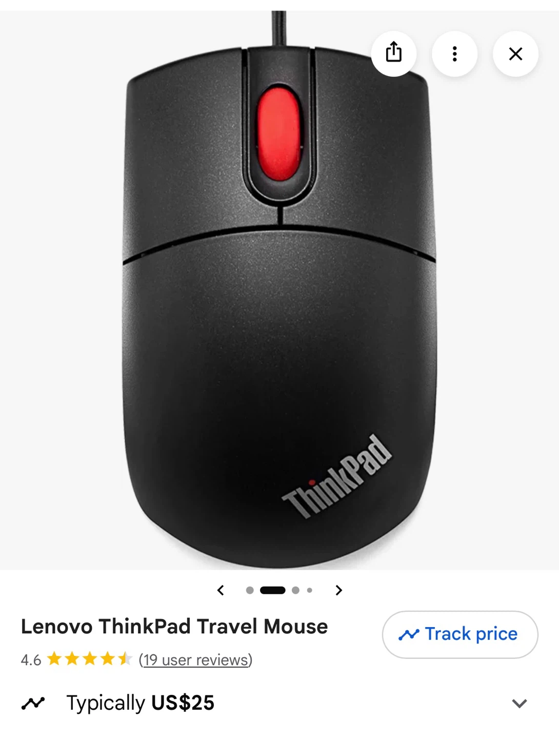 Lenovo ThinkPad USB Travel Mouse