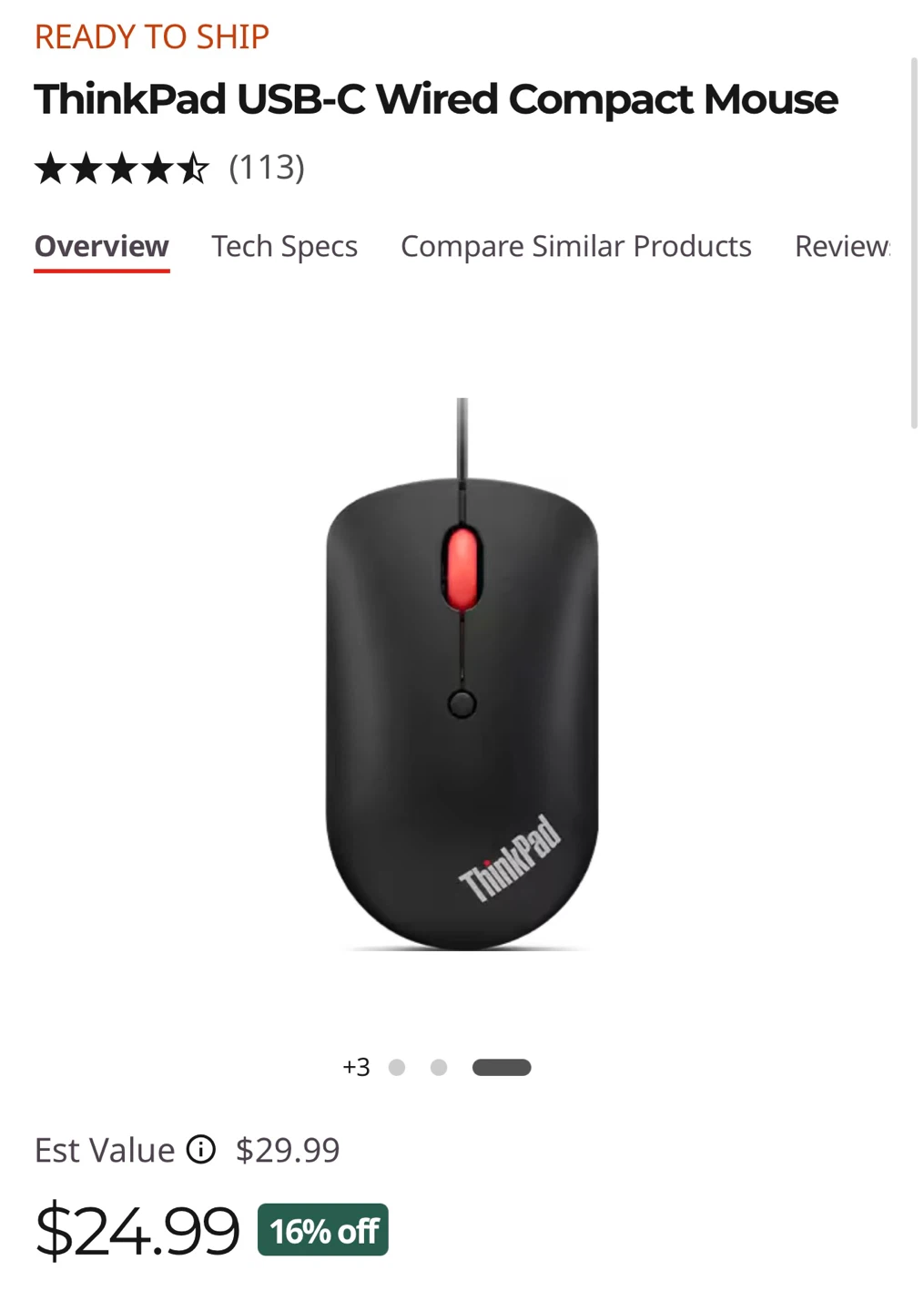 Lenovo ThinkPad USB Travel Mouse - photo 2