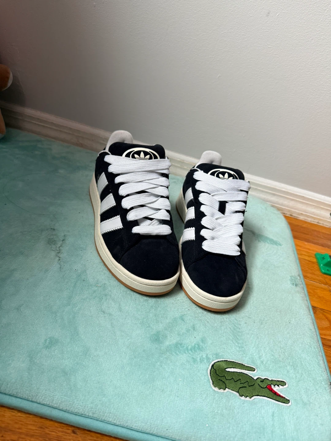 Adidas Campus Black White Suede Sneakers - photo 2