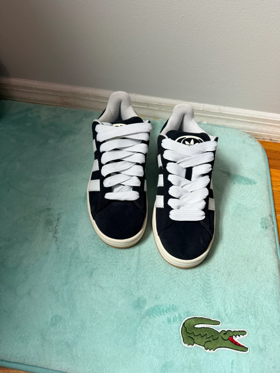 Adidas Campus Black White Suede Sneakers - photo 3