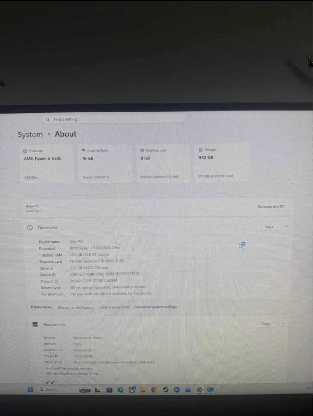 Alex-PC Gaming Desktop - Ryzen 5 5500, 16GB RAM, RTX 4060 - photo 2