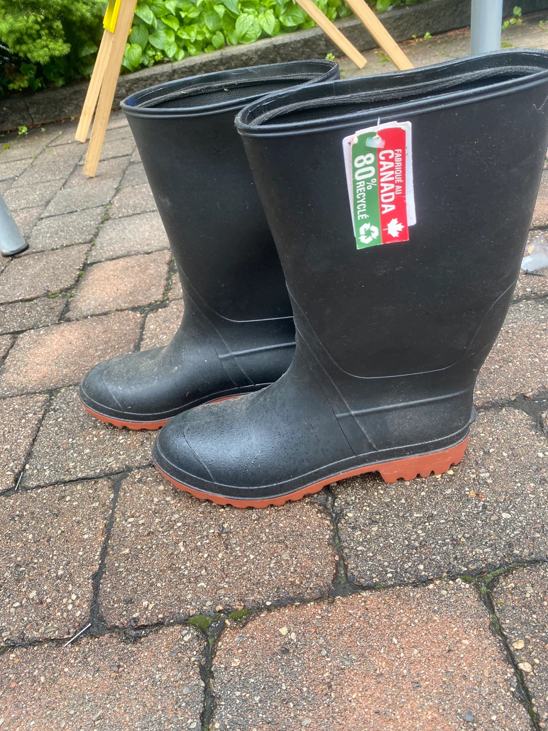 Black Rubber Boots Size 11