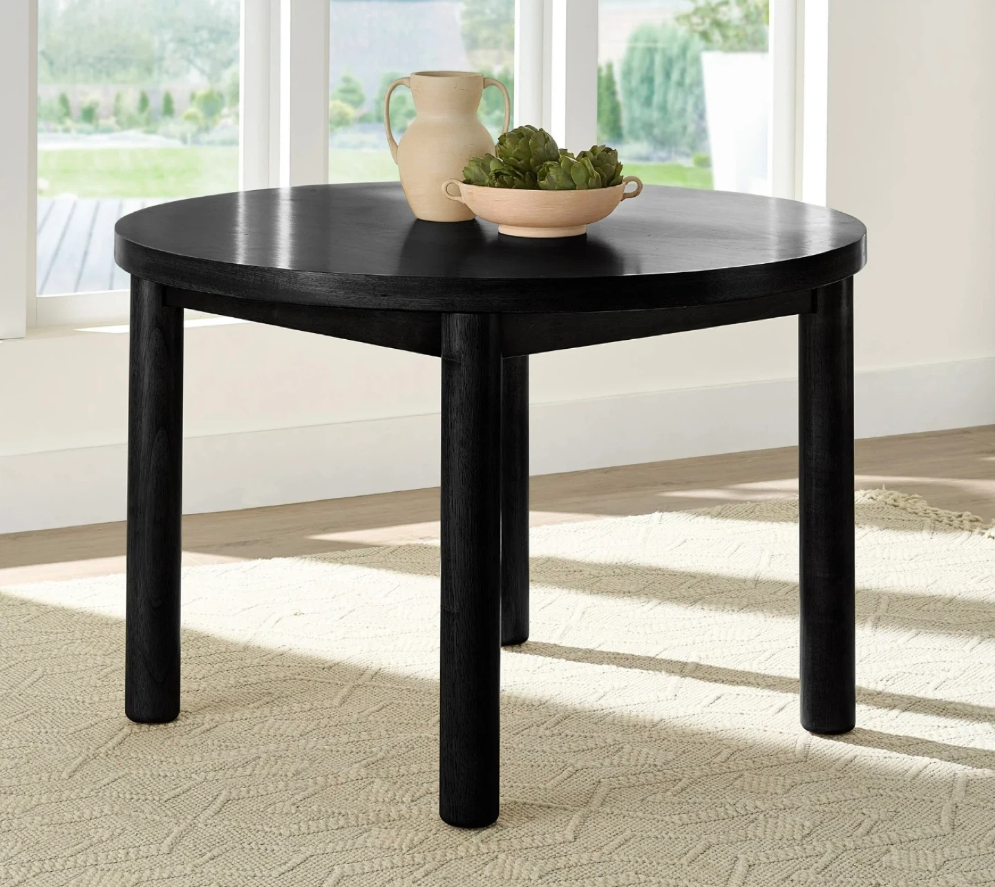 Black Round Dining Table New in box