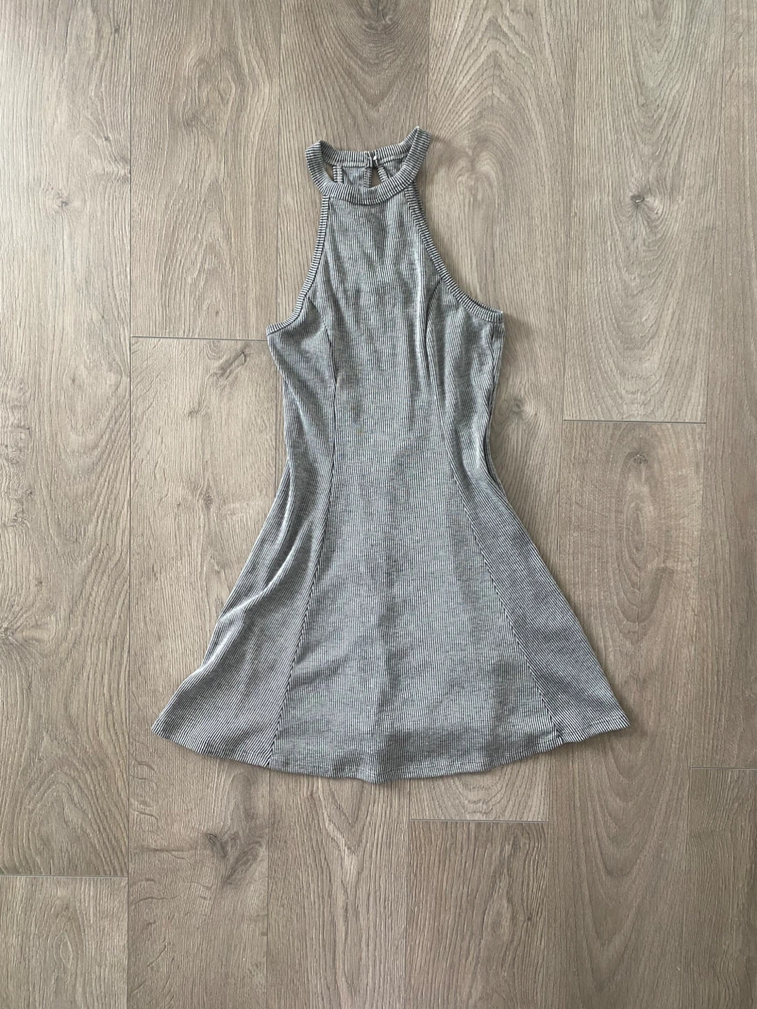 Hollister ribbed sleeveless circle skirt dress