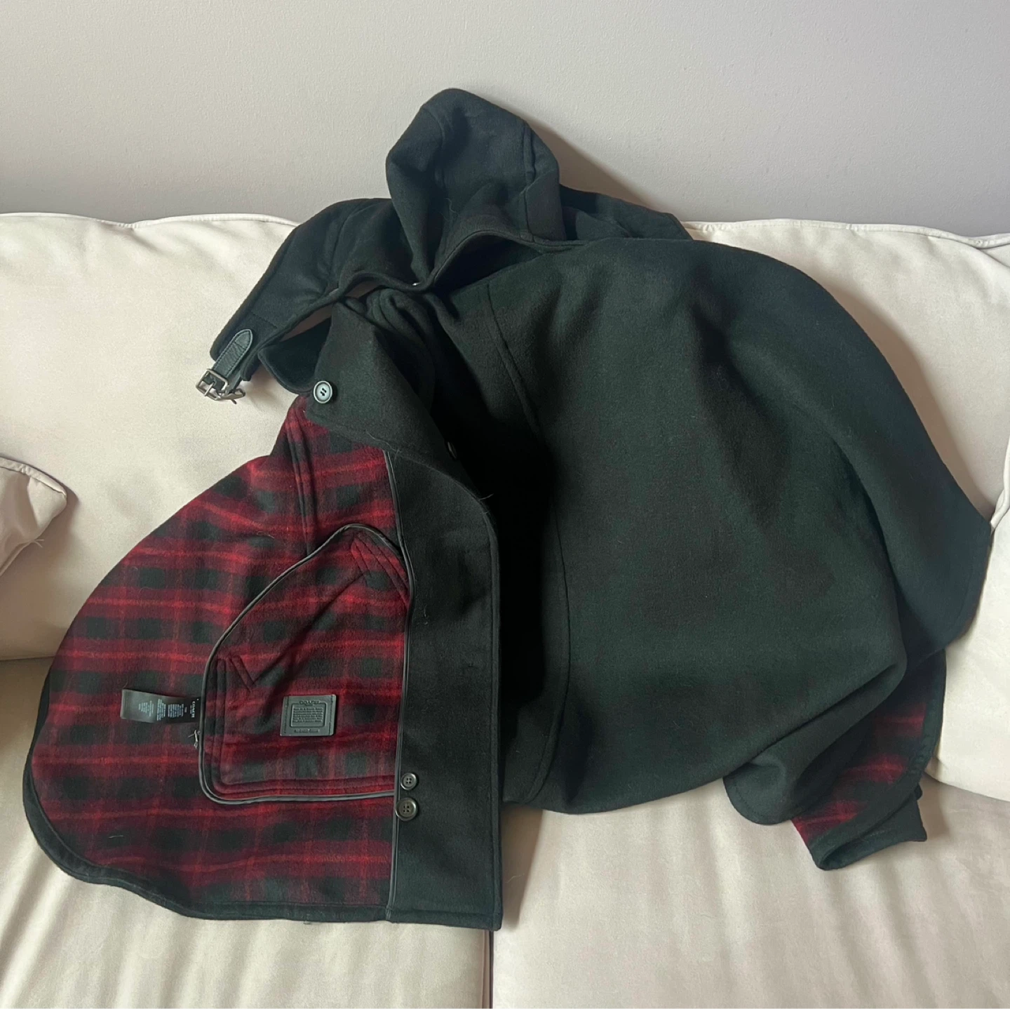 Coach Plaid Cape Black/Oxblood M/L - photo 5