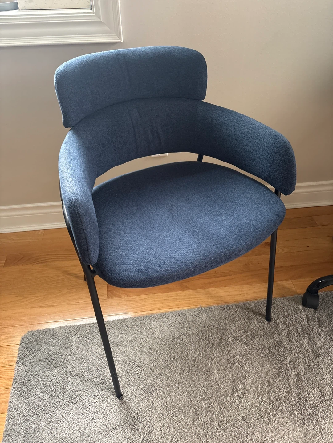Blue Upholstered Accent Chair