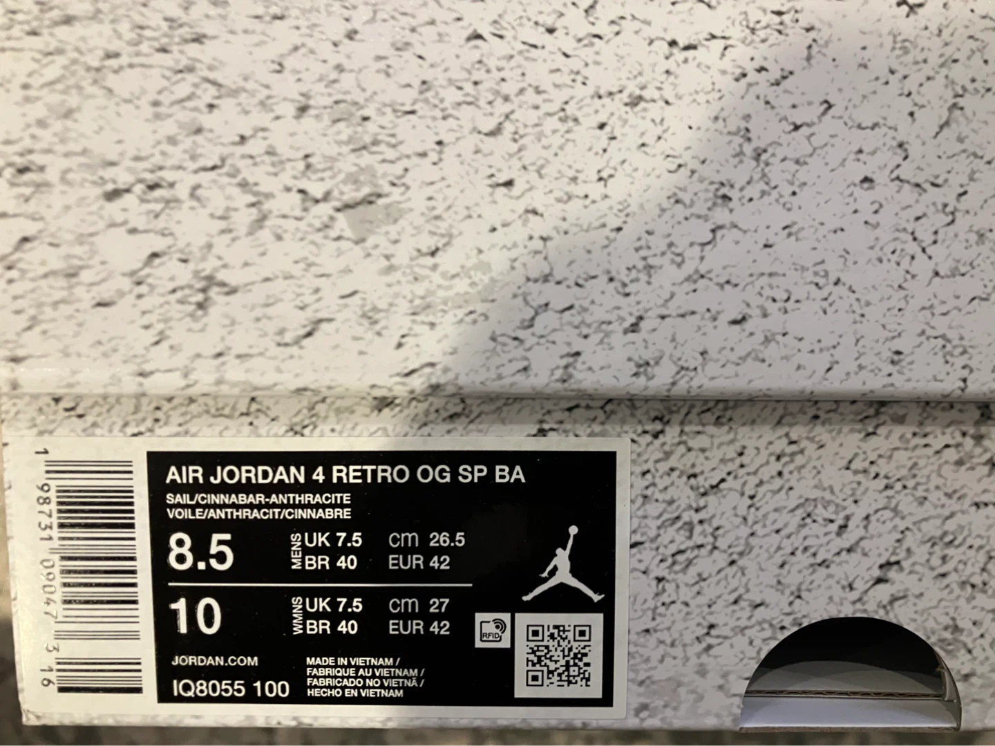 Bike x Nigel Sylvester Jordan Retro 4 OG Size 8.5 Men - photo 4