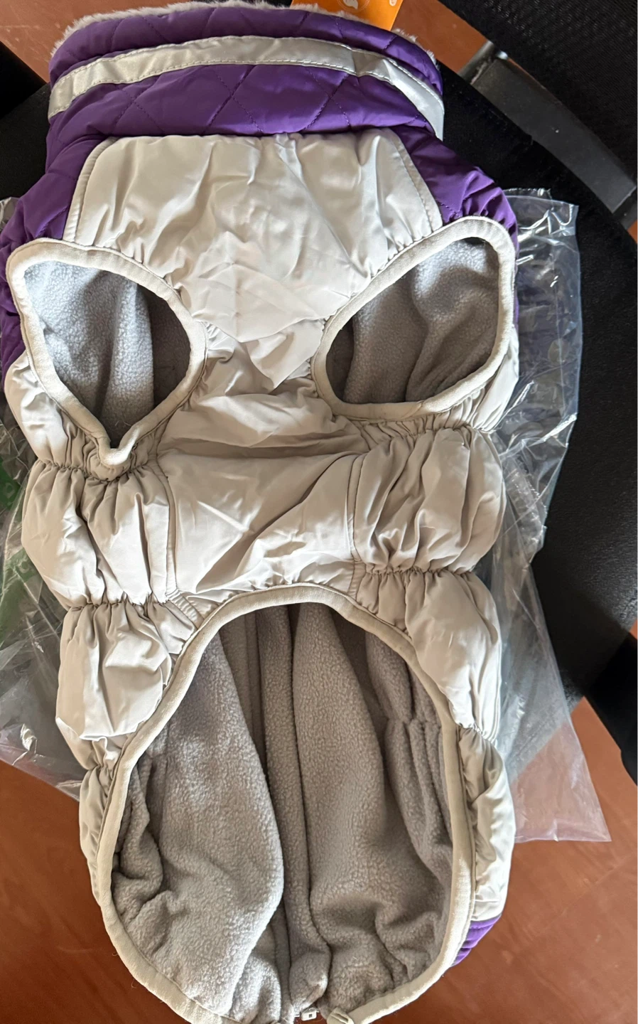 Lelepet Dog Winter Coat - Large, Purple - photo 3