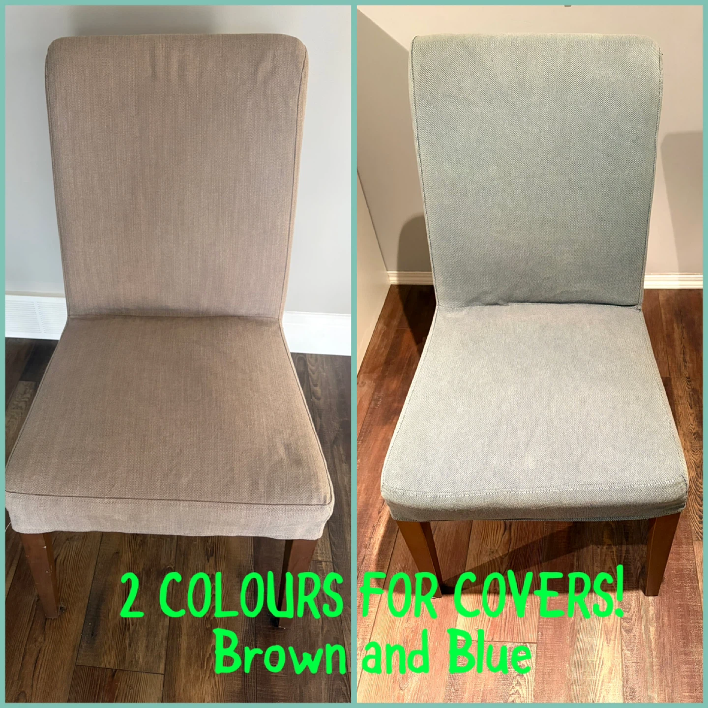 6 Dining Chairs with Removable Covers