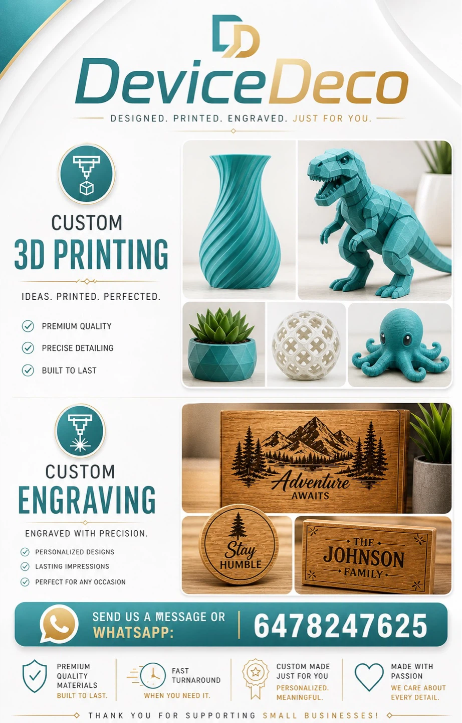 DeviceDeco Custom 3D Printing and Engraving Services - photo 5