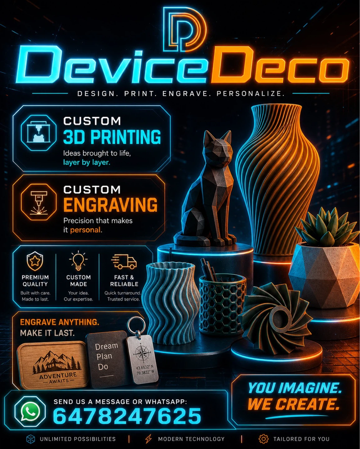 DeviceDeco Custom 3D Printing and Engraving Services - photo 3