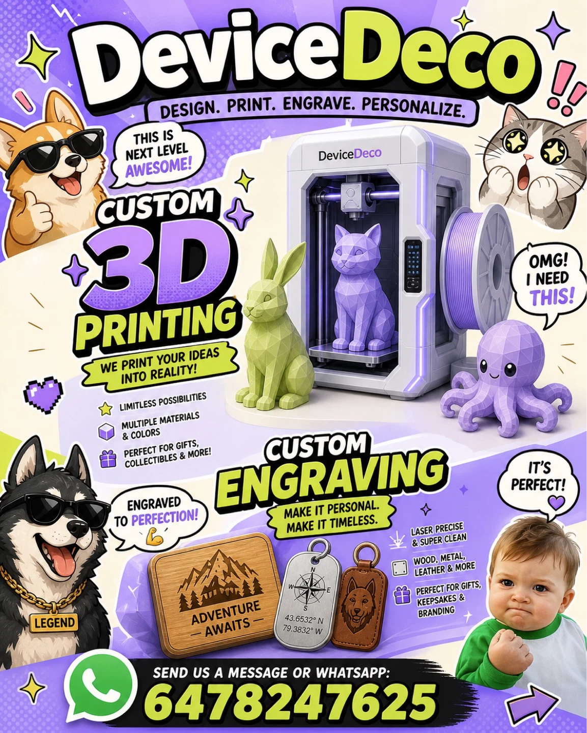 DeviceDeco Custom 3D Printing and Engraving Services - photo 2