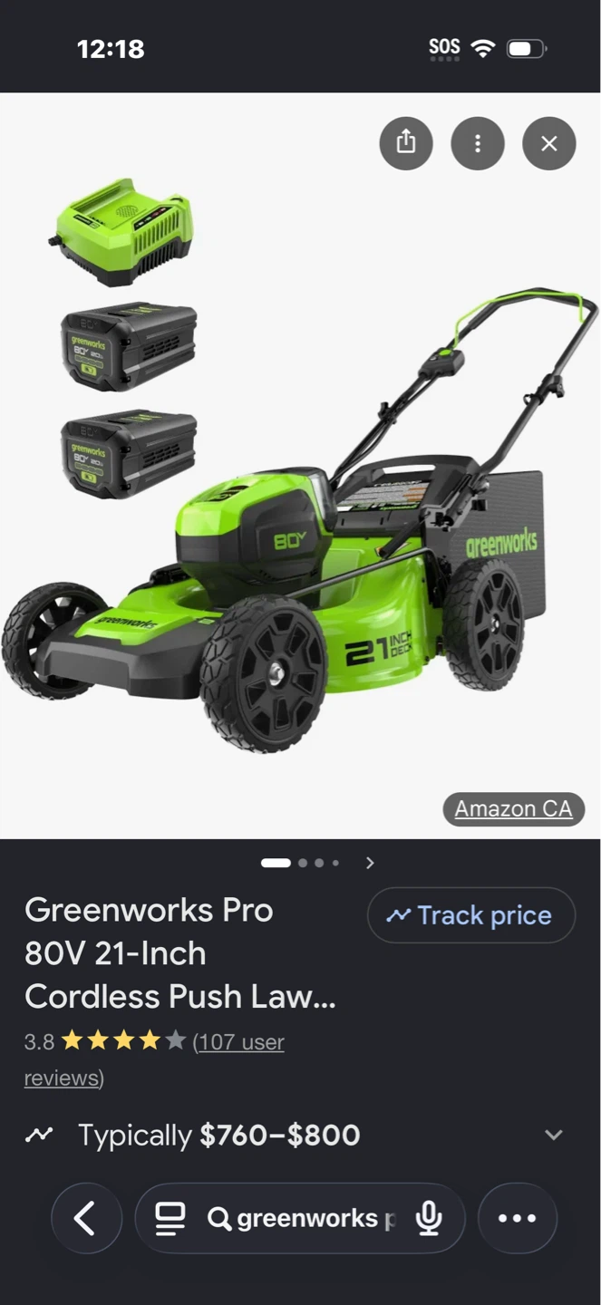 Greenworks 80V 21-Inch Cordless Push Lawn Mower