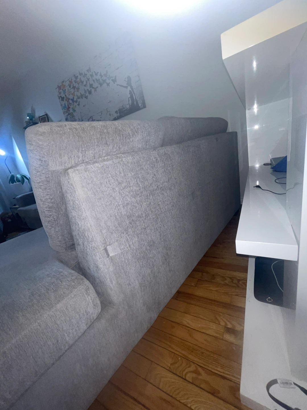 Light Grey Sectional Sofa - photo 4