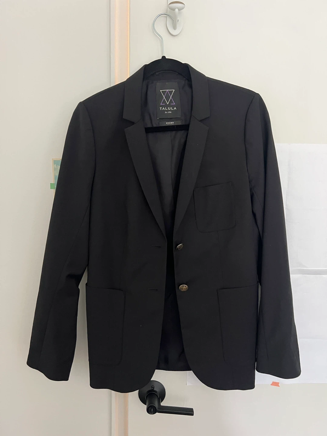 Talula Black Blazer - Size Eight