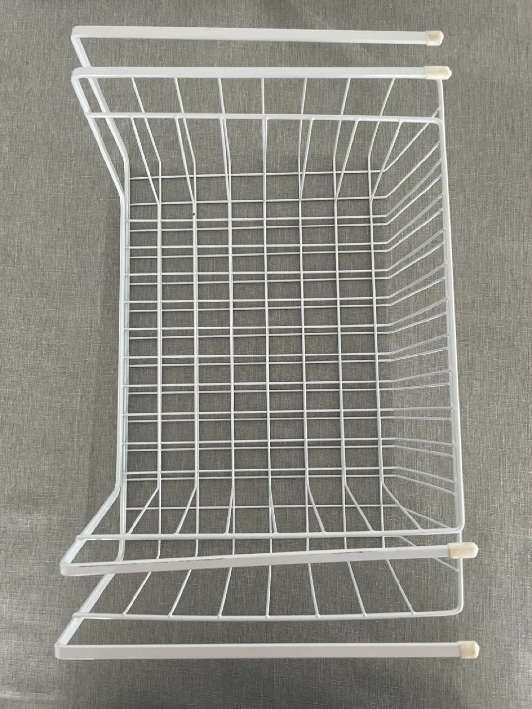 Set of 2 White Wire Storage Baskets - photo 2