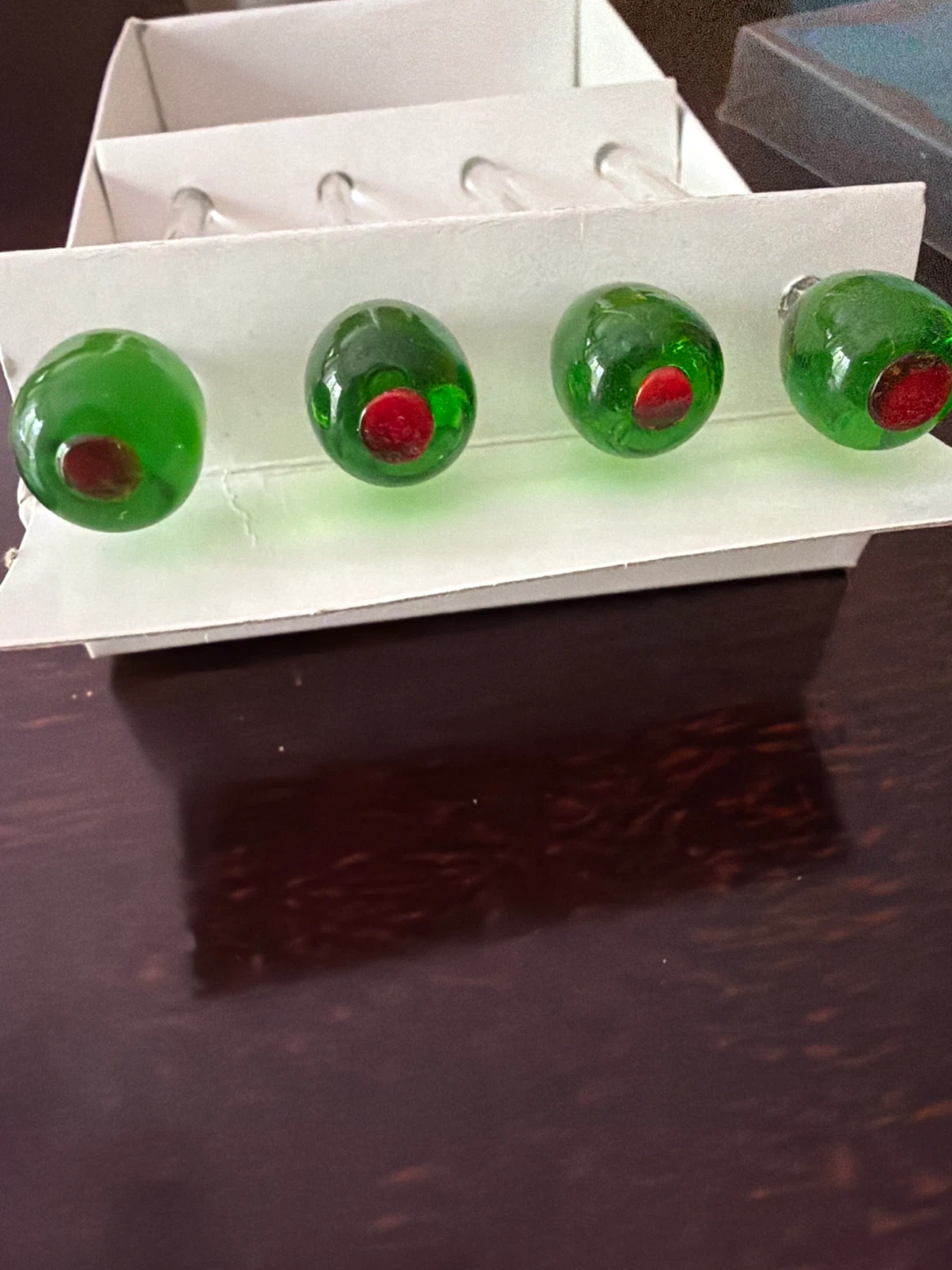 Glass Olive Drink Stirrers - photo 2