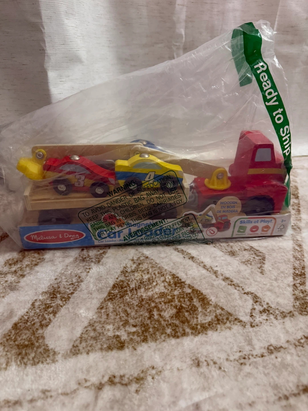 Melissa & Doug Magnetic Car Loader Toy