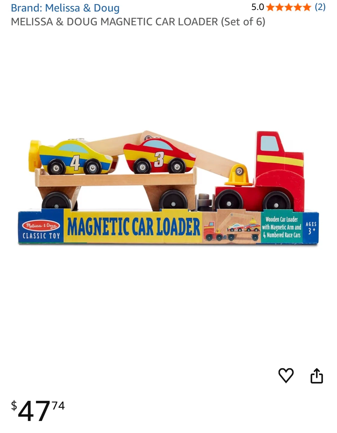 Melissa & Doug Magnetic Car Loader Toy - photo 3