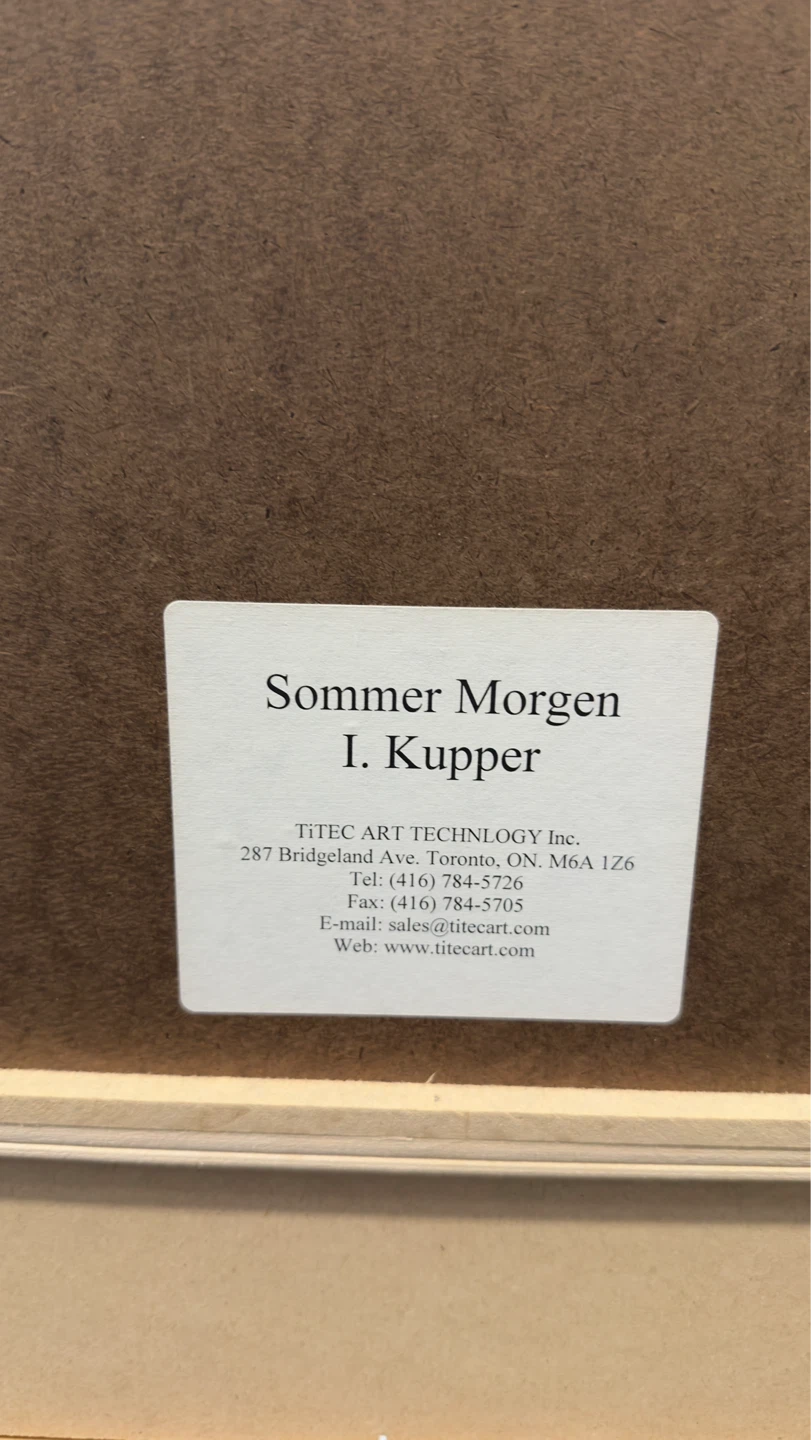 Sommer Morgen Painting by I. Kupper - photo 4