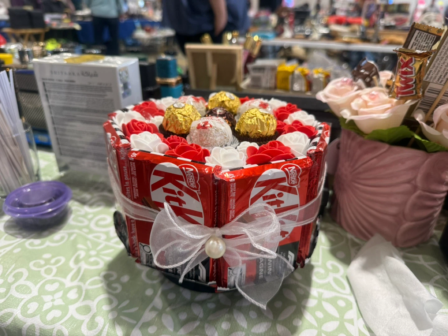 Kit Kat Chocolate Bar Arrangement with Ferrero Rocher