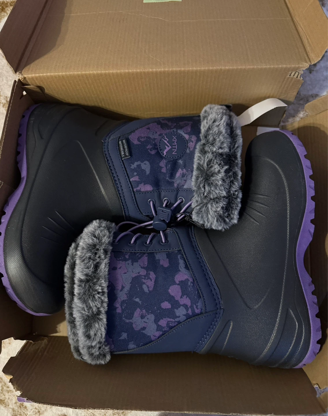 X-Trm Winter Boots Size 3 Purple/Violet