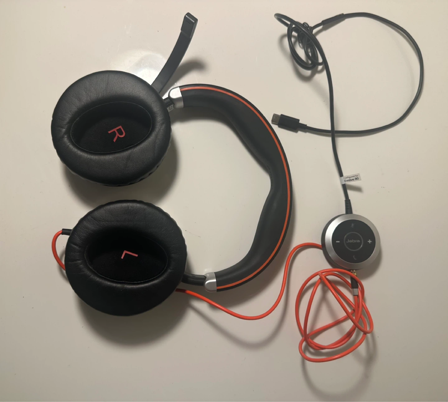Jabra Evolve 80 MS Stereo USB-C Wired Headset