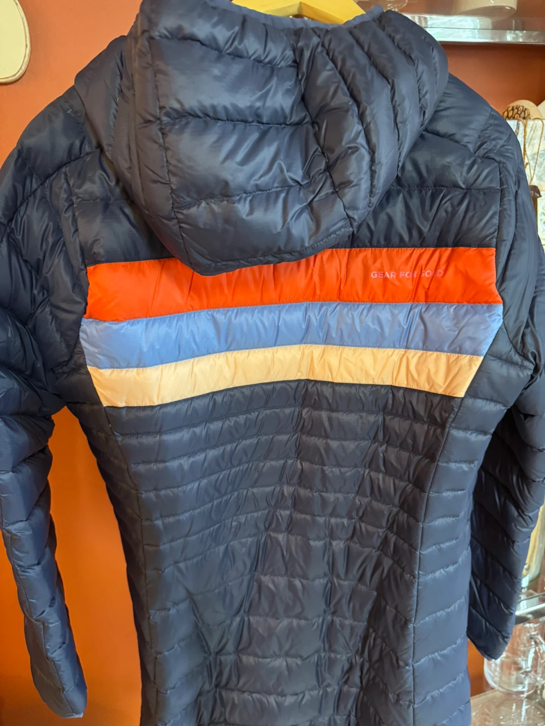 Cotopaxi Down Jacket - Navy Blue with Stripes - Women's XS - photo 5