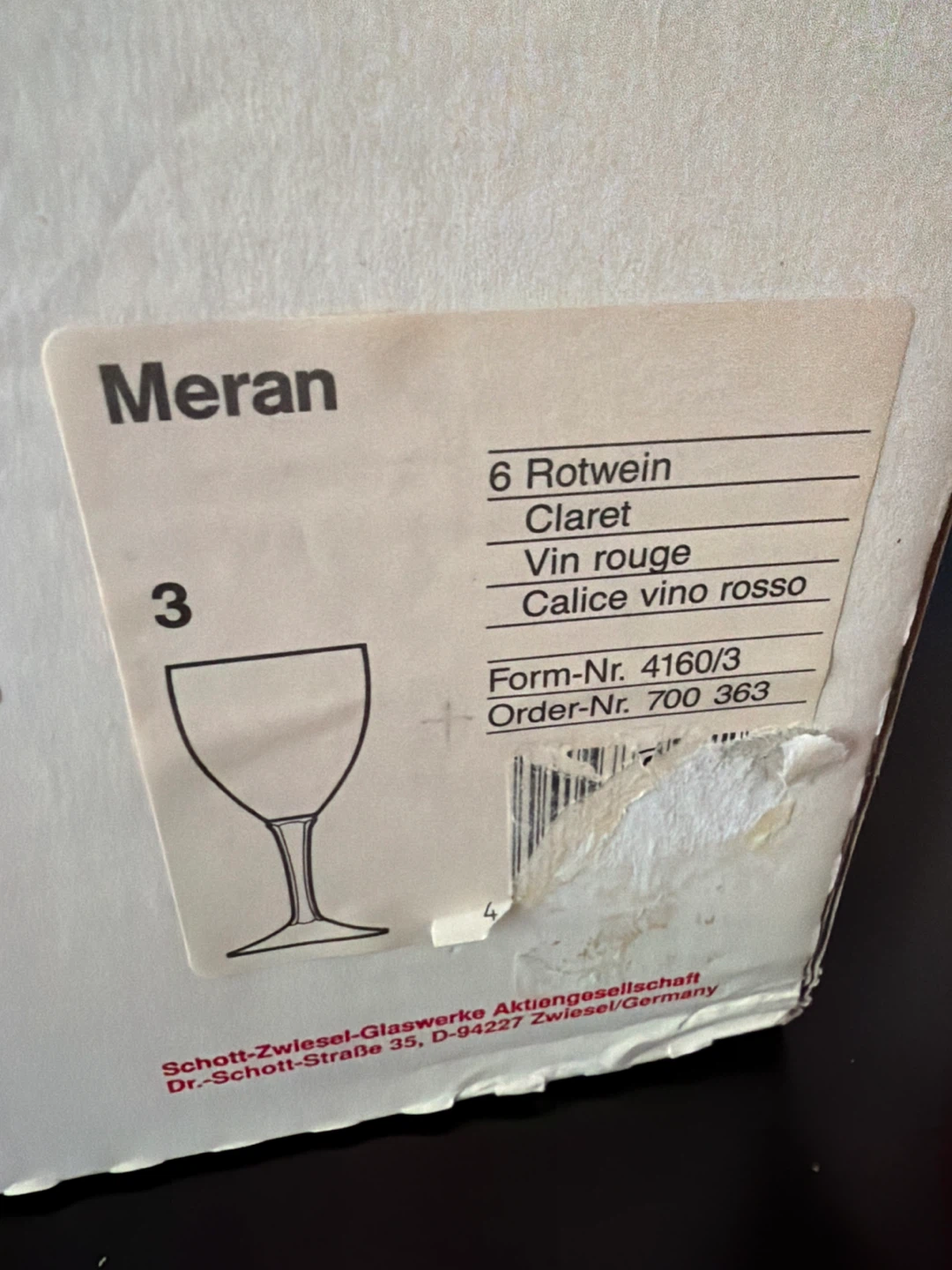 Schott Zwiesel Meran Claret Wine Glasses (Set of 6) - photo 2