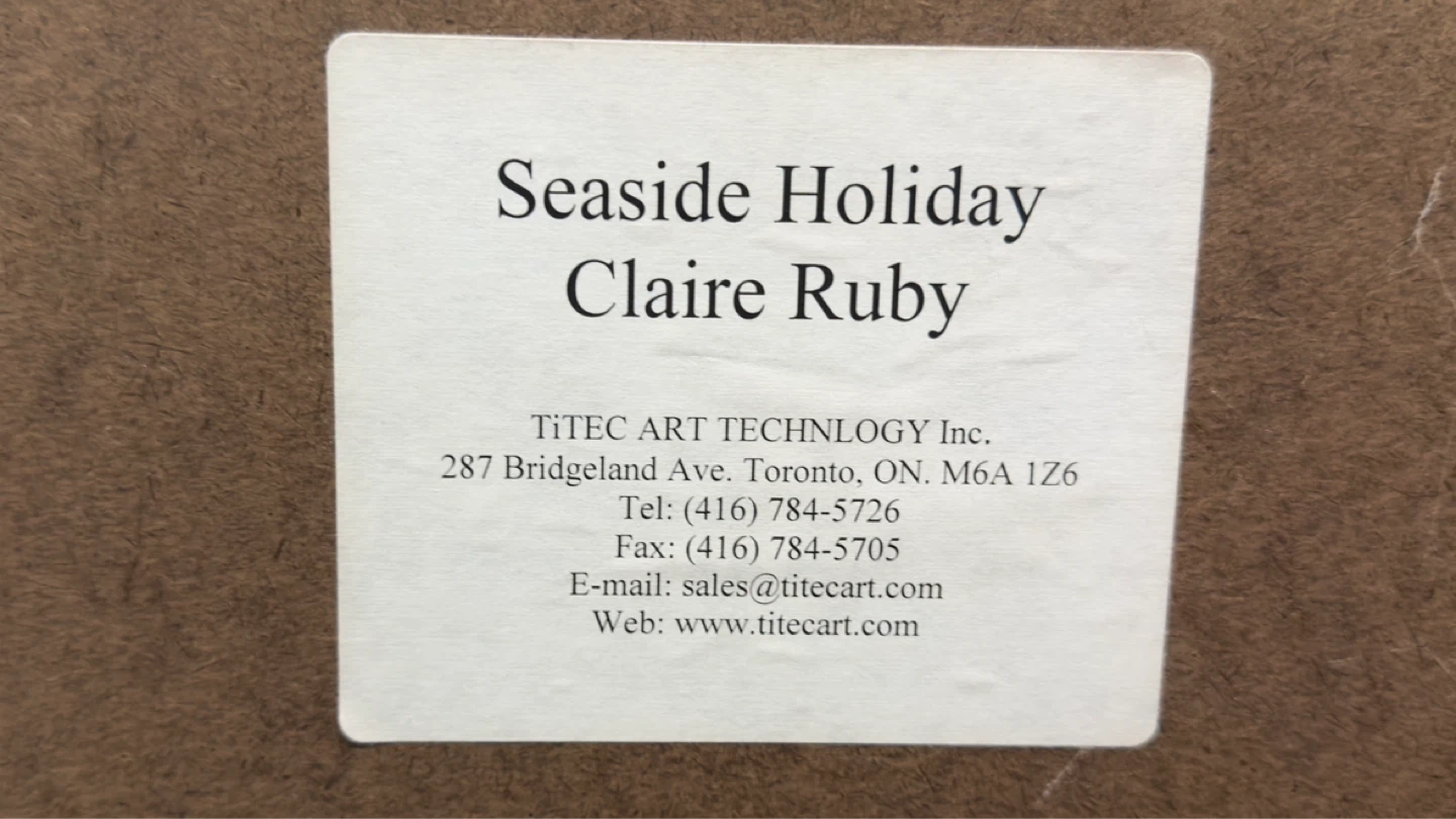 Seaside Holiday Framed Art Print by Claire Ruby - photo 4