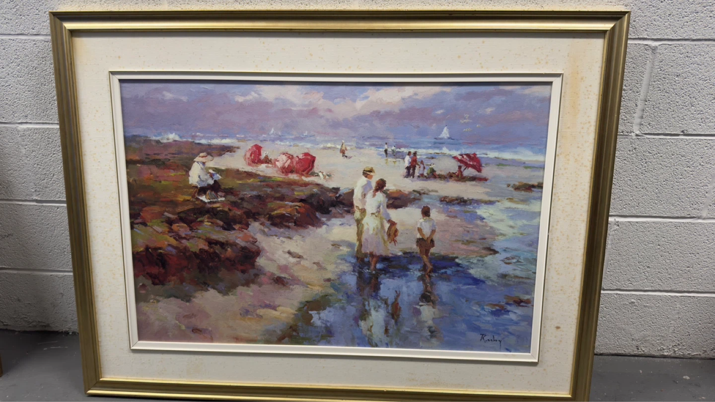 Seaside Holiday Framed Art Print by Claire Ruby - photo 2
