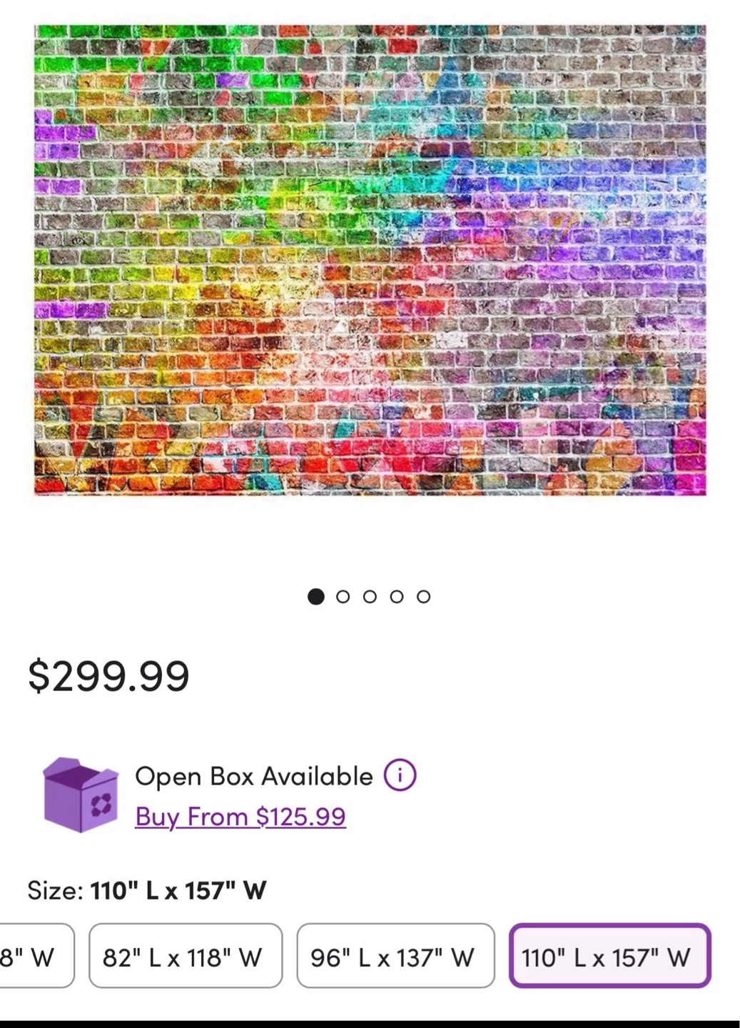 Rainbow Brick Mural Wallpaper Roll - photo 4