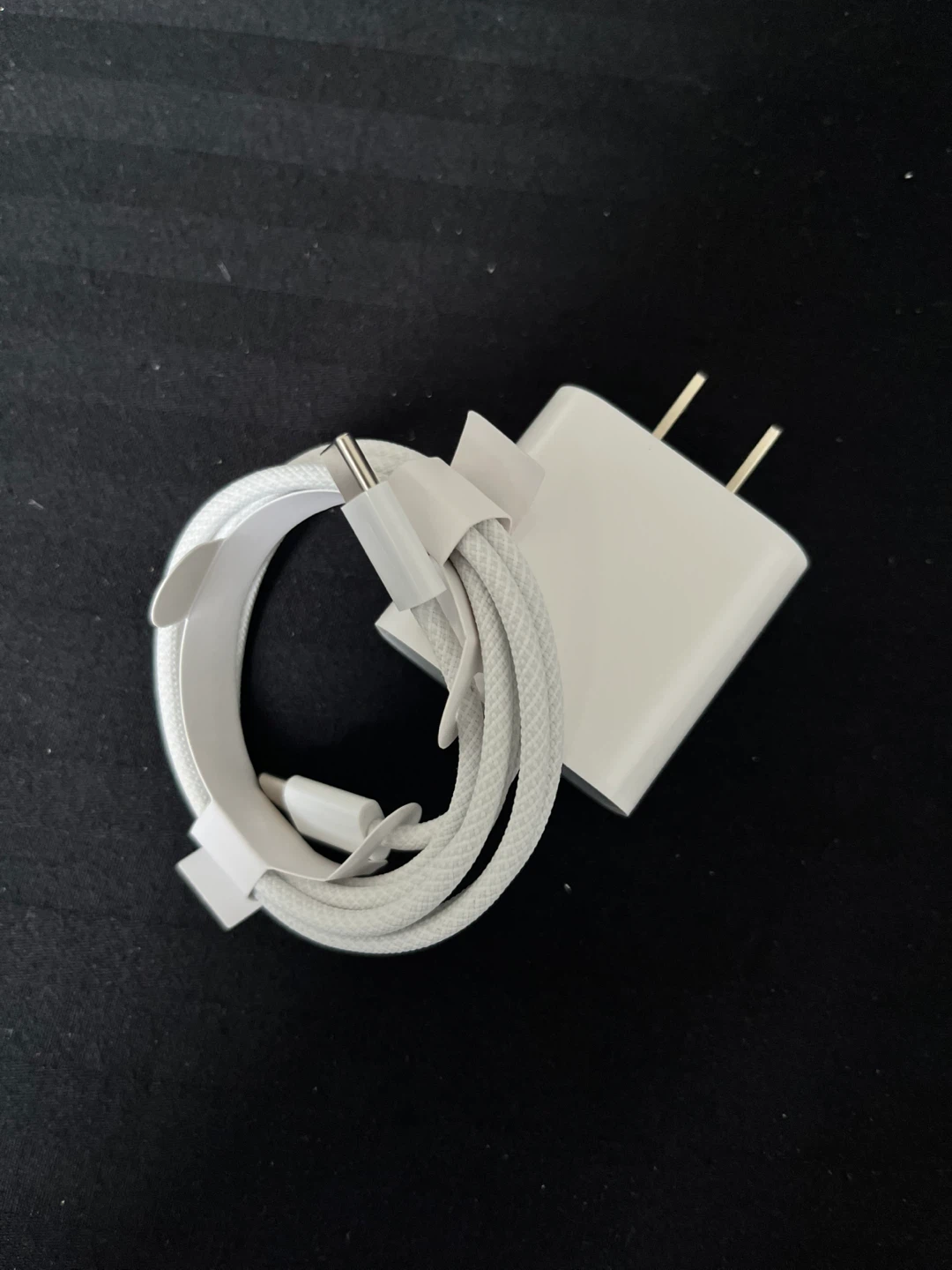 20W power adapter and braided cable combo