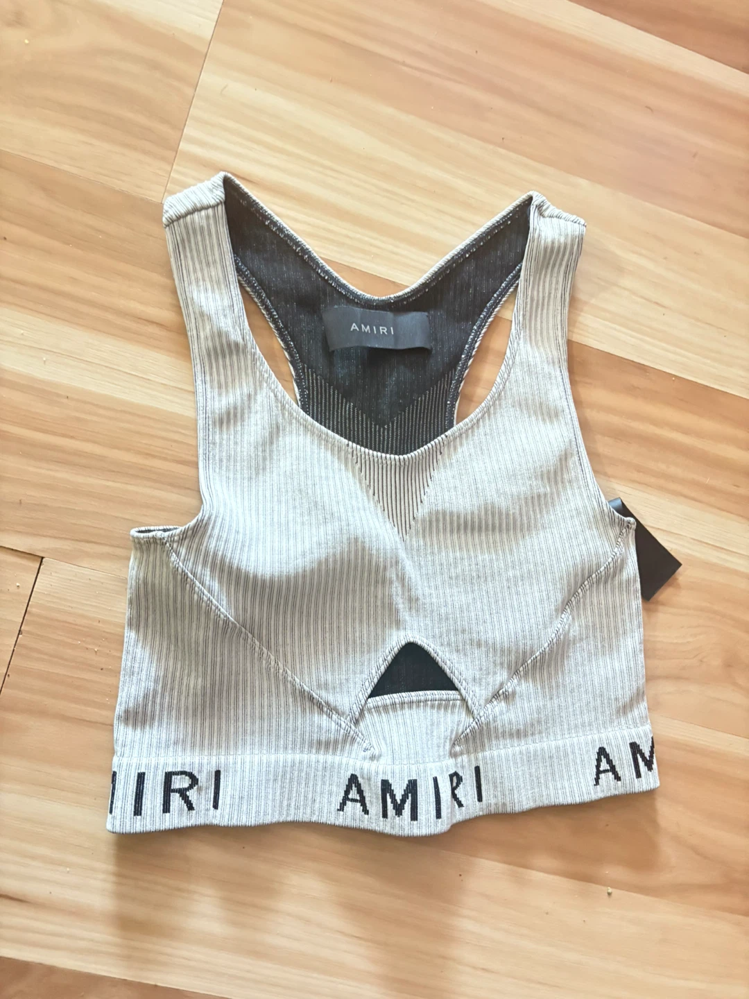 Amiri Ribbed Sports Bra Top