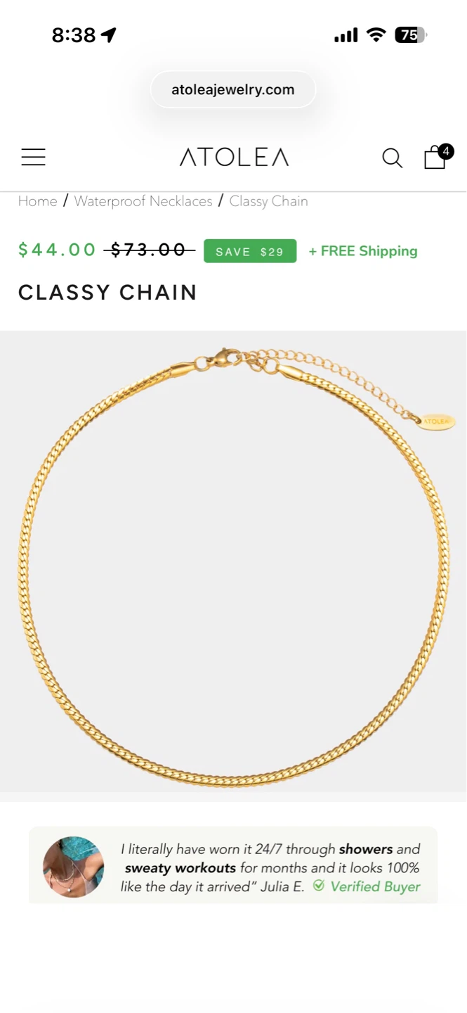 ATOLEA Classy Chain Necklace - photo 3