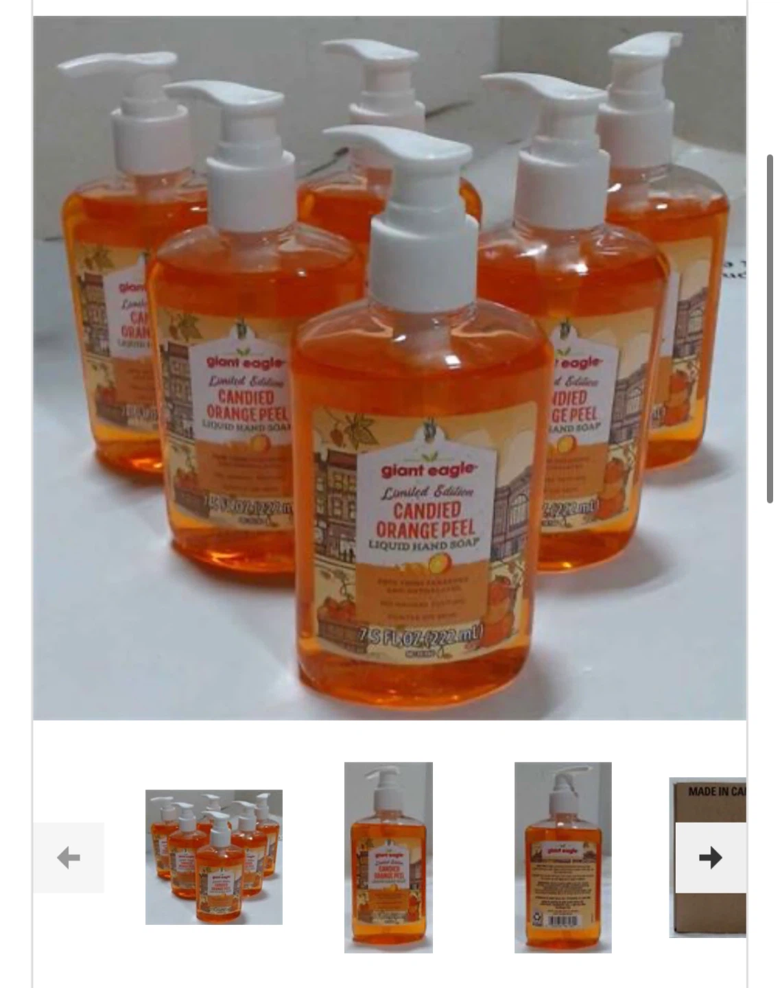 6 bottles of 7.5 oz Liquid Hand Soap - 7.5 FL OZ