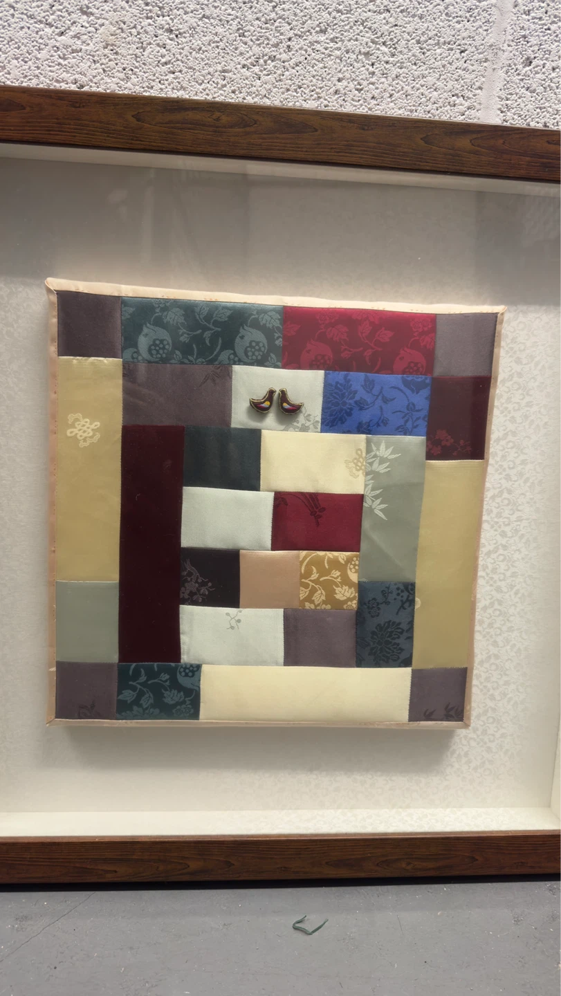 Square Framed Fabric Korean Art - photo 2