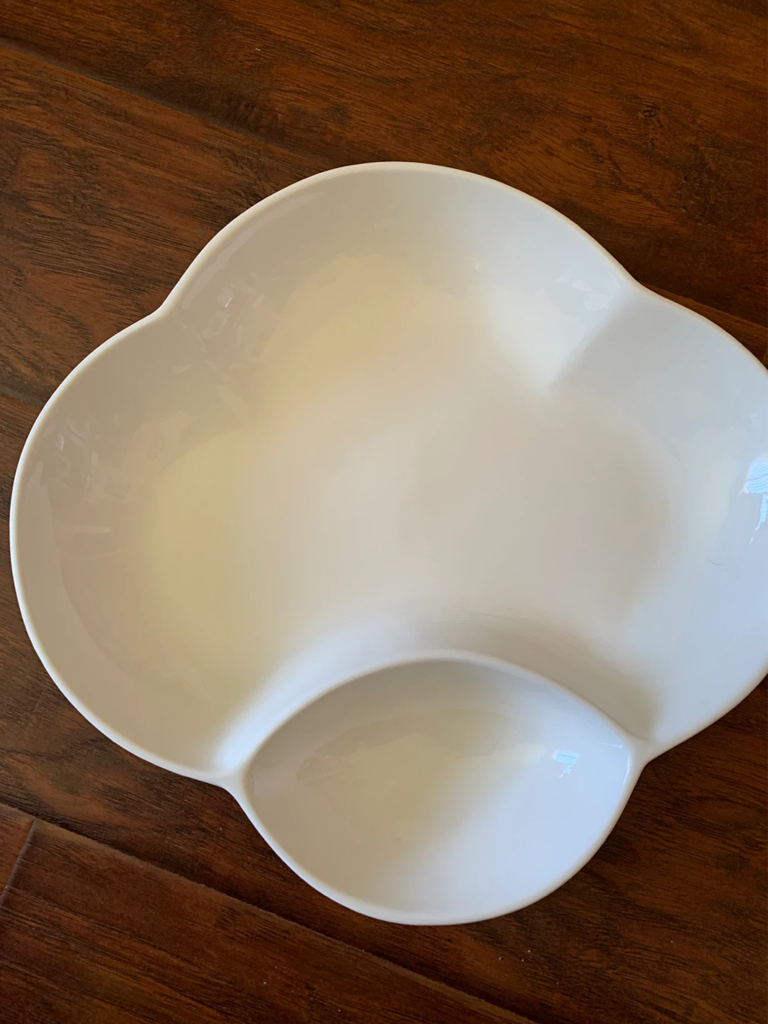 White Cloud Shaped Divided Serving Dish