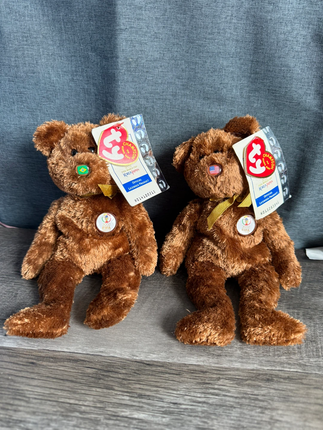 Ty Beanie Babies 2002 FIFA World Cup Korea Japan Bears (2)